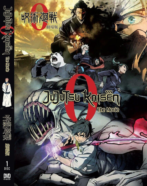 Jujutsu Kaisen 0 The Movie (2021 Film) - Anime DVD with English Dubbed DVD