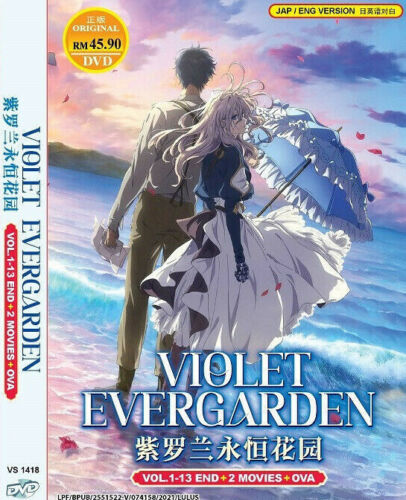 Violet Evergarden (1-13End + 2 Movies _ OVA) - Anime DVD with English Dubbed DVD