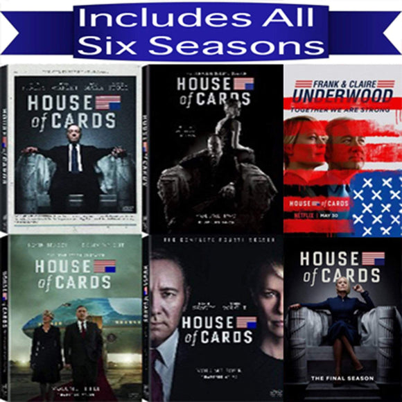 House of Cards TV Series Seasons 1-6 DVD Set