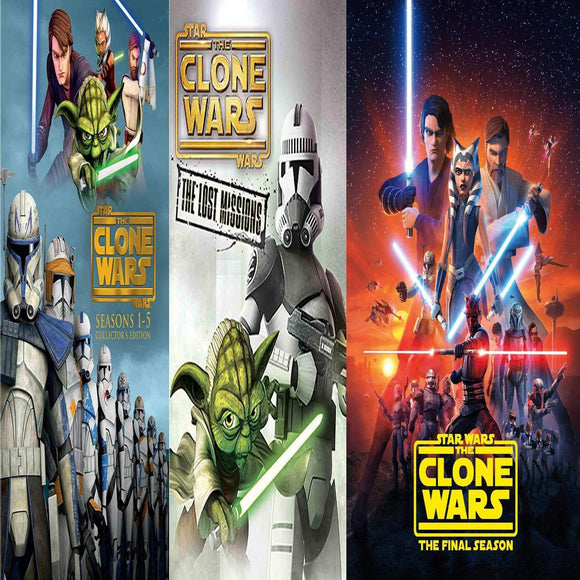 Star Wars: The Clone Wars - Complete Animated TV Series DVD Box Set (Seasons 1-7)