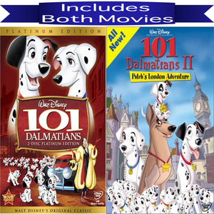 Disney's 101 Dalmatians 1&2 DVD Set Includes Both Animated Movies